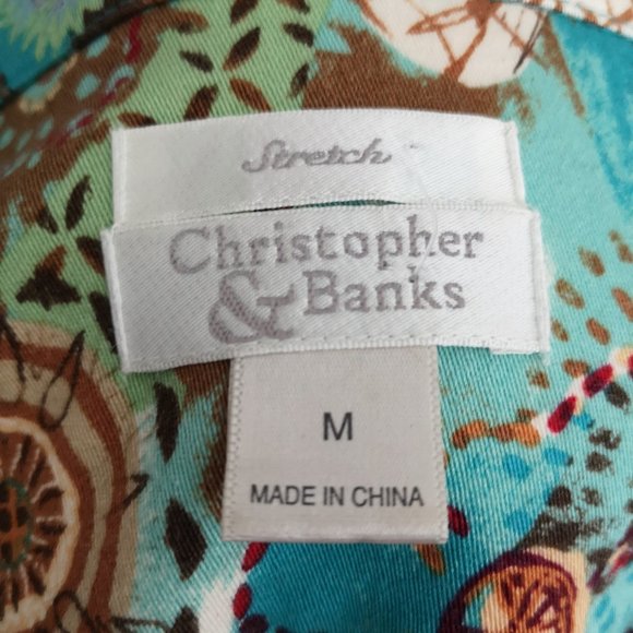 Stretch Christopher & Banks jean jacket, Size Medium - Picture 4 of 4